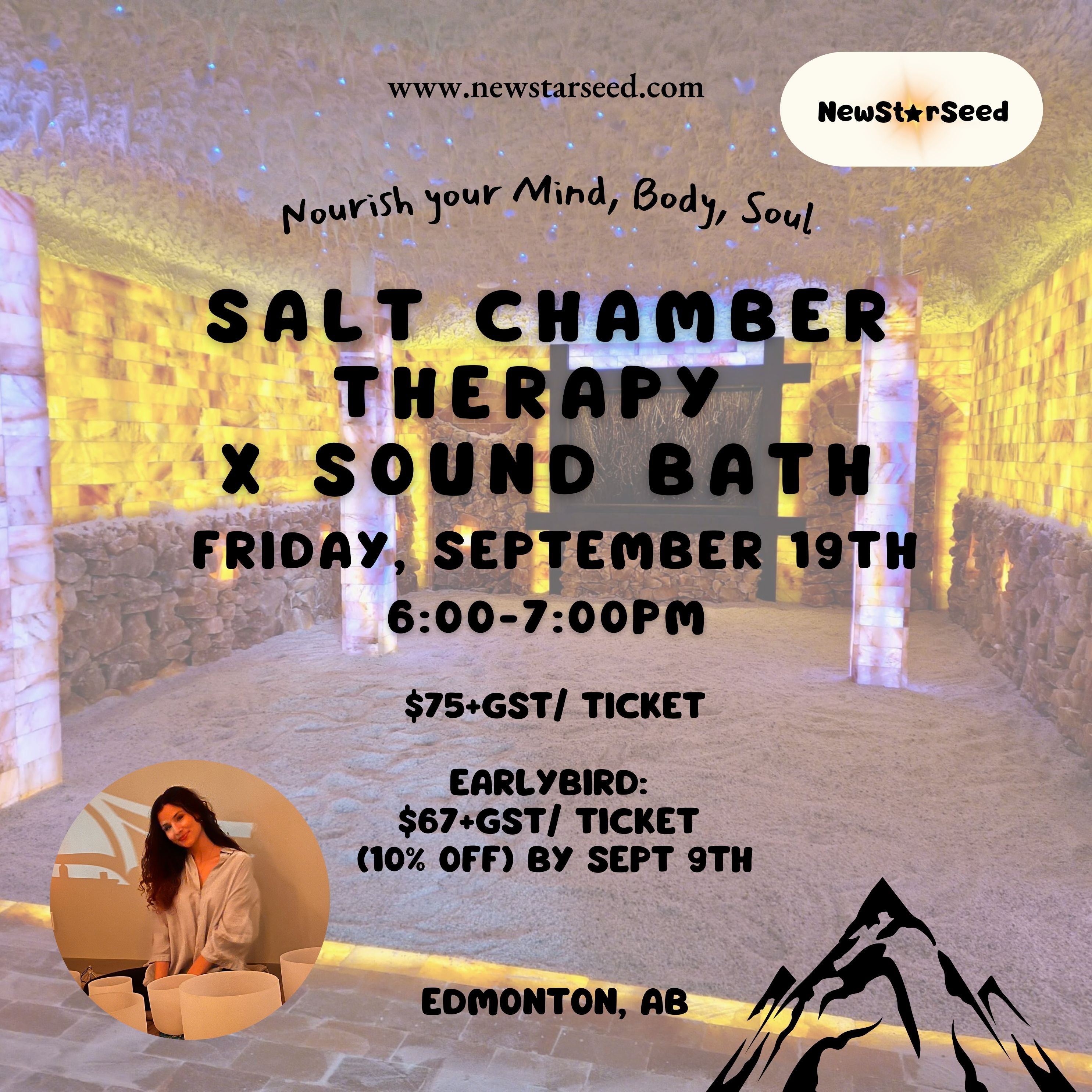 Salt Chamber Therapy x Sound Bath Evening - September 19, 2025