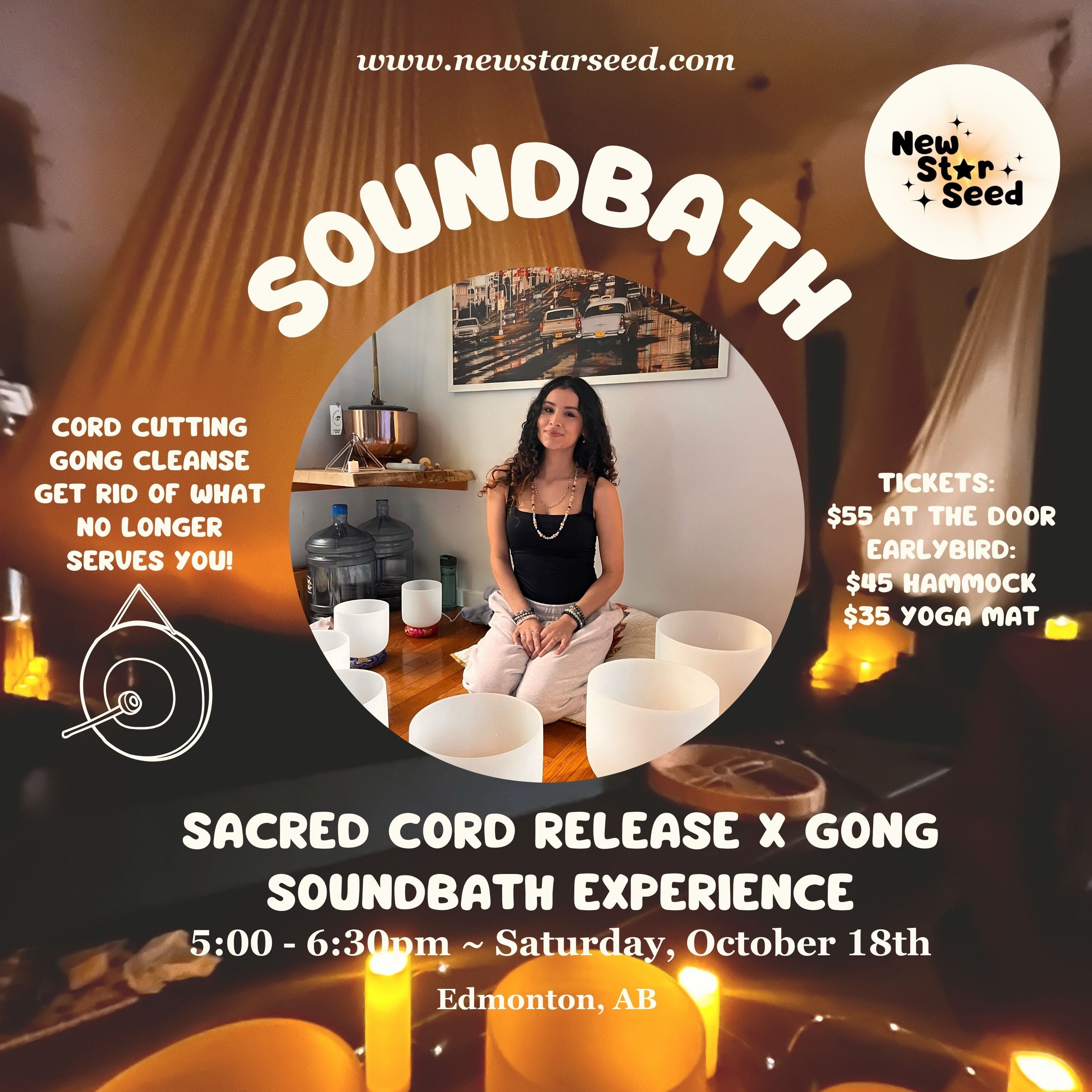 Sacred Cord Release: Gong Cleanse x Hammock Sound Bath - October 18, 2025