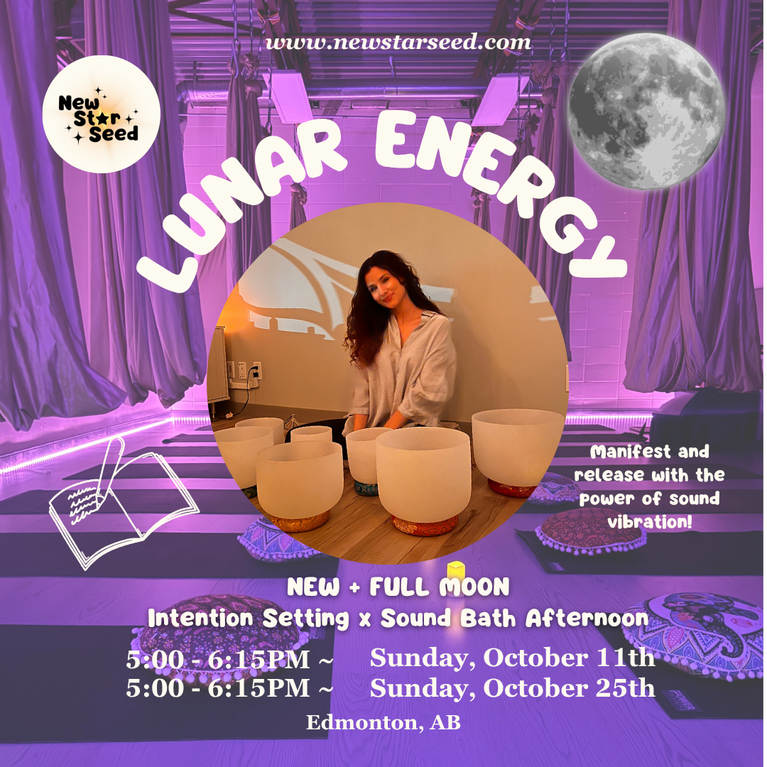 New/Full Moon: Intention Setting x Sound Bath - October 11 & 25, 2026