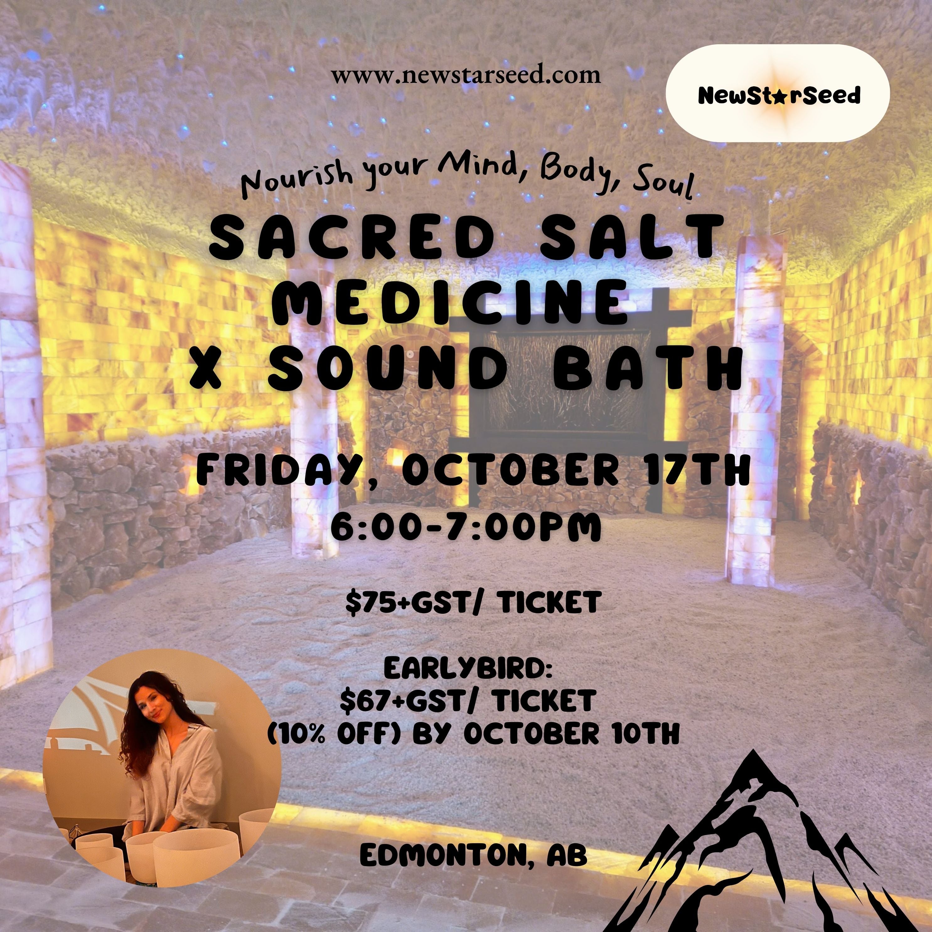 Sacred Salt Medicine x Sound Bath Evening - October 17, 2025