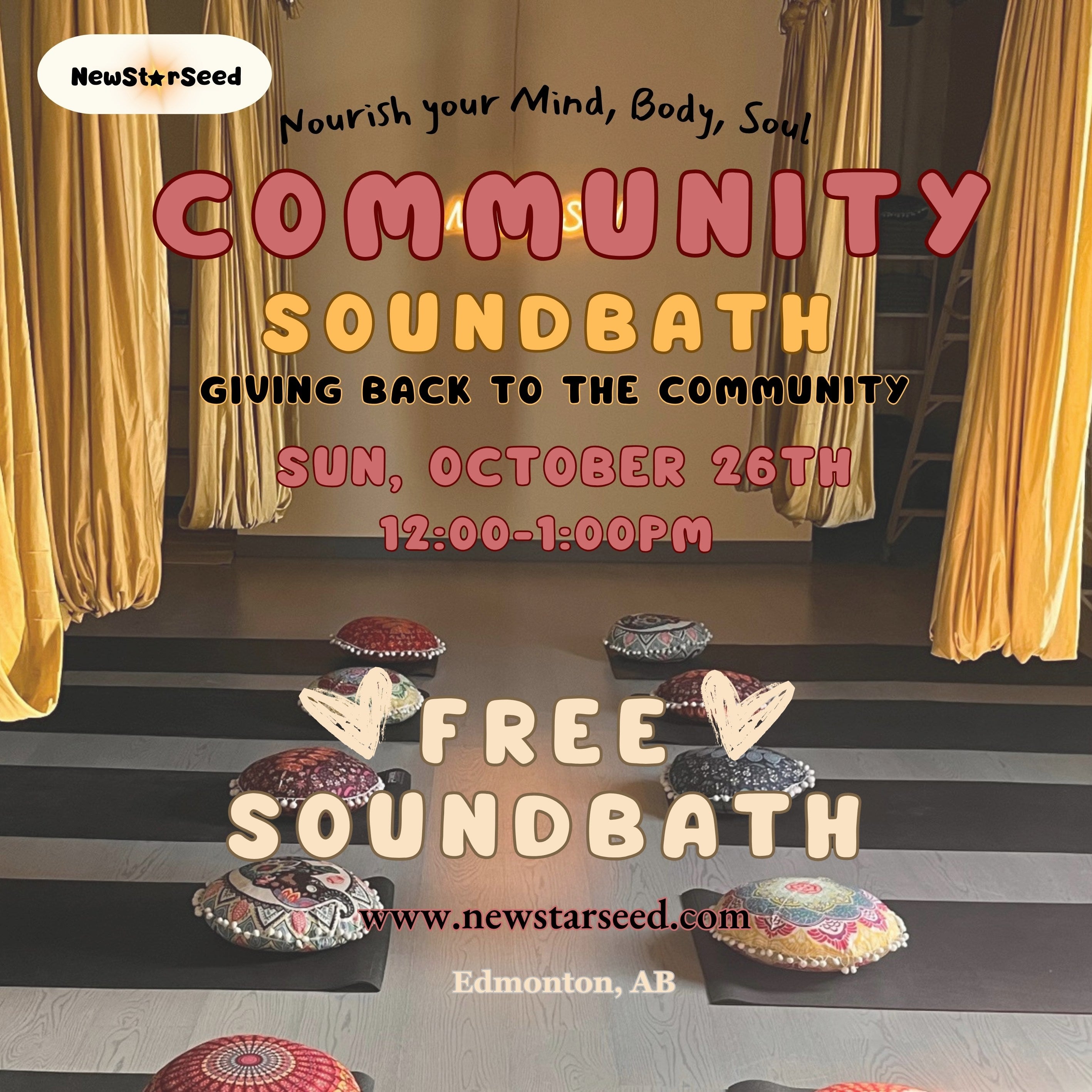 FREE Community Sound Bath - October 26th 2025