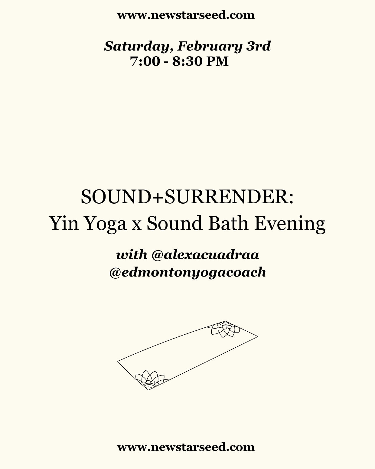 SOUND+SURRENDER: Yin Yoga x Sound Bath Evening - February 3, 2024