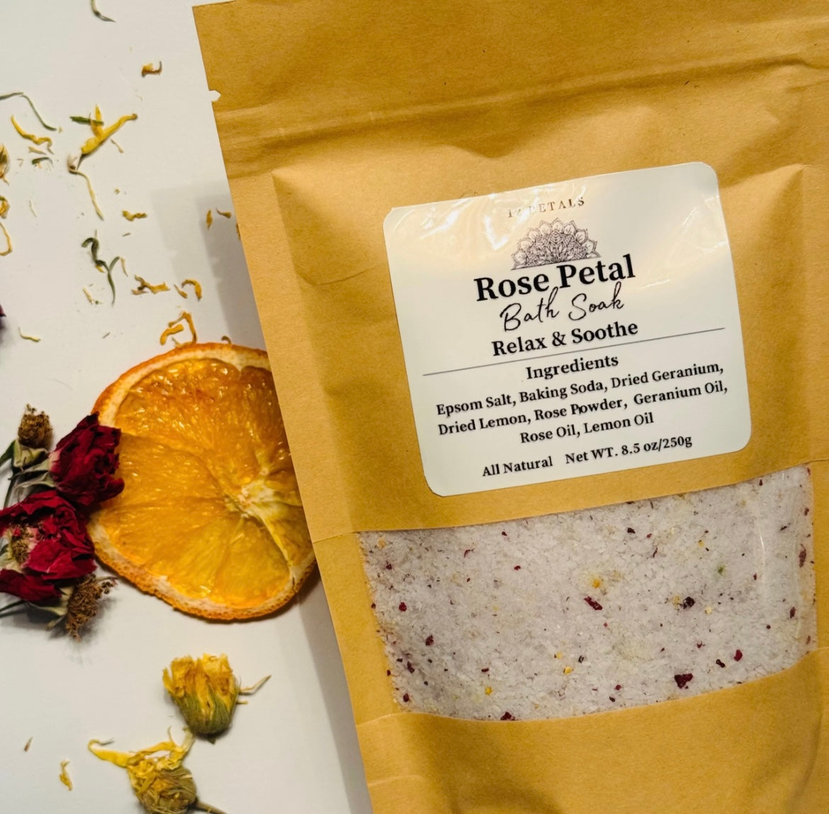 12 Petals - Rose Petal Soak
