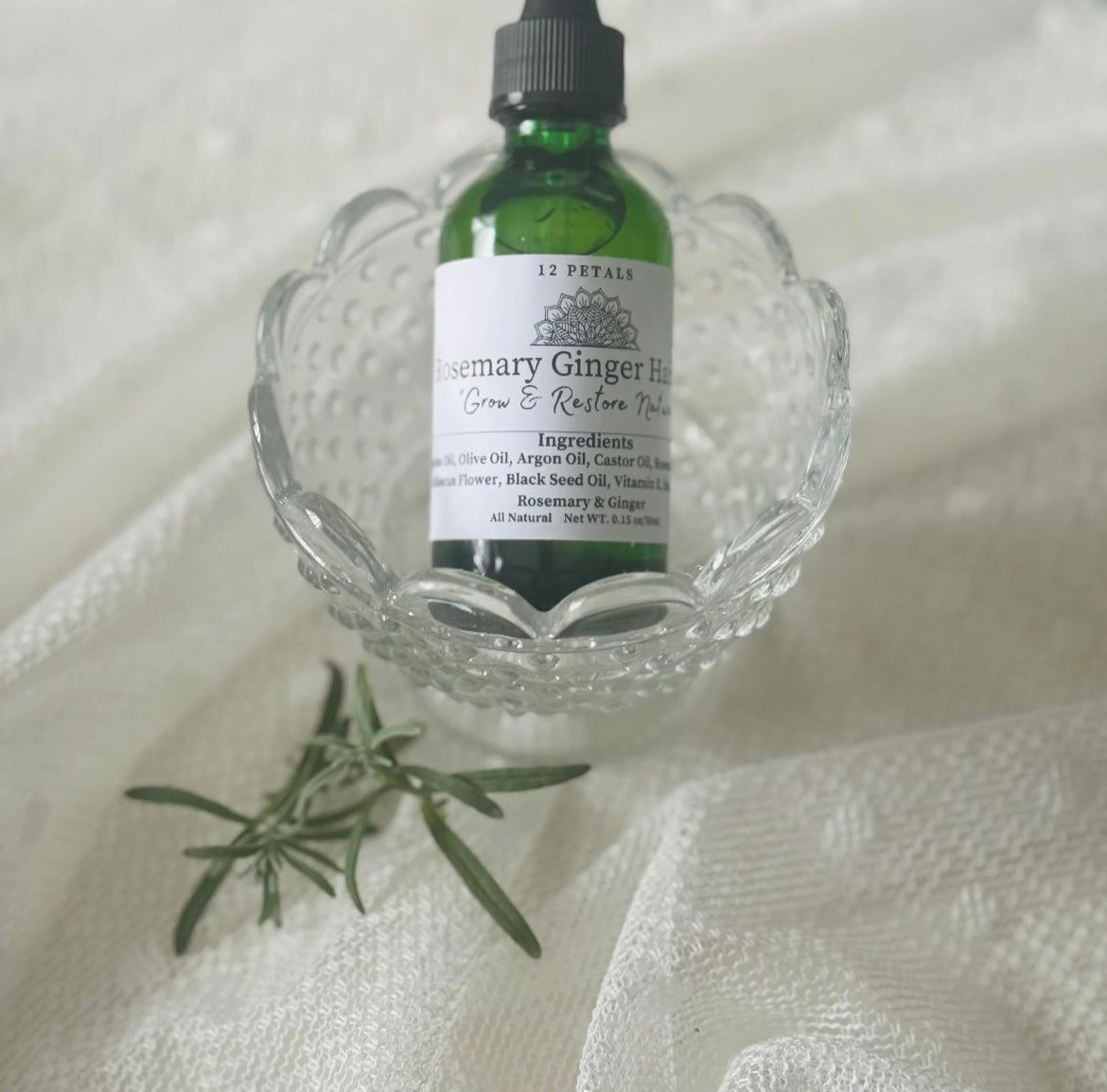 12 Petals - Rosemary Ginger Hair Serum