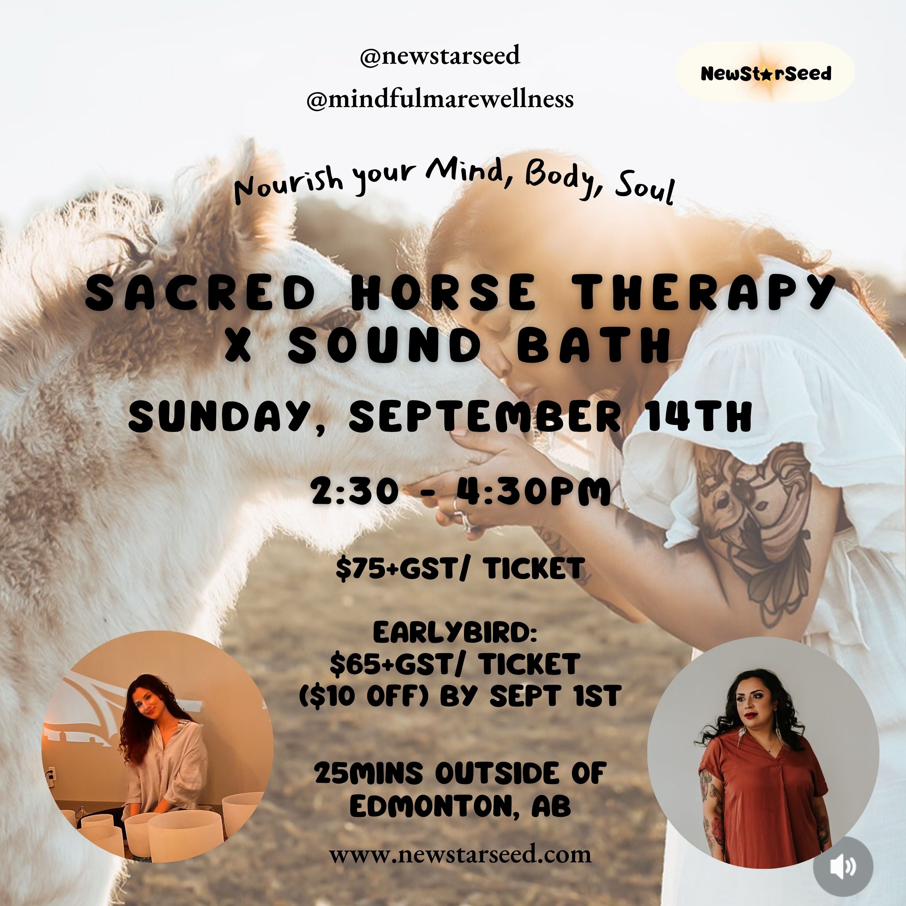 Sacred Horse Therapy x Sound Bath - September 14, 2025