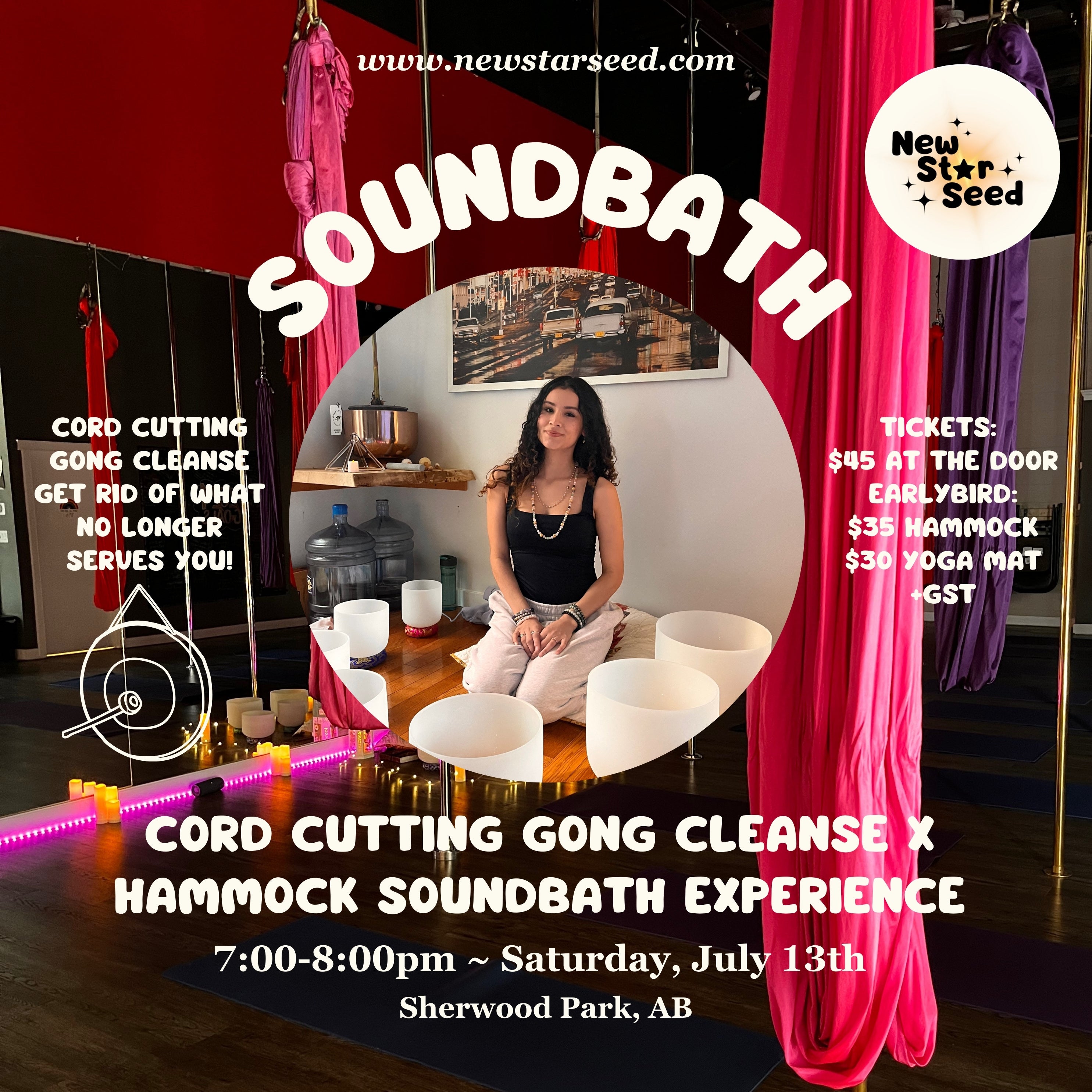 Cord Cutting Gong Cleanse x Hammock Sound Bath Experience - July 13, 2024