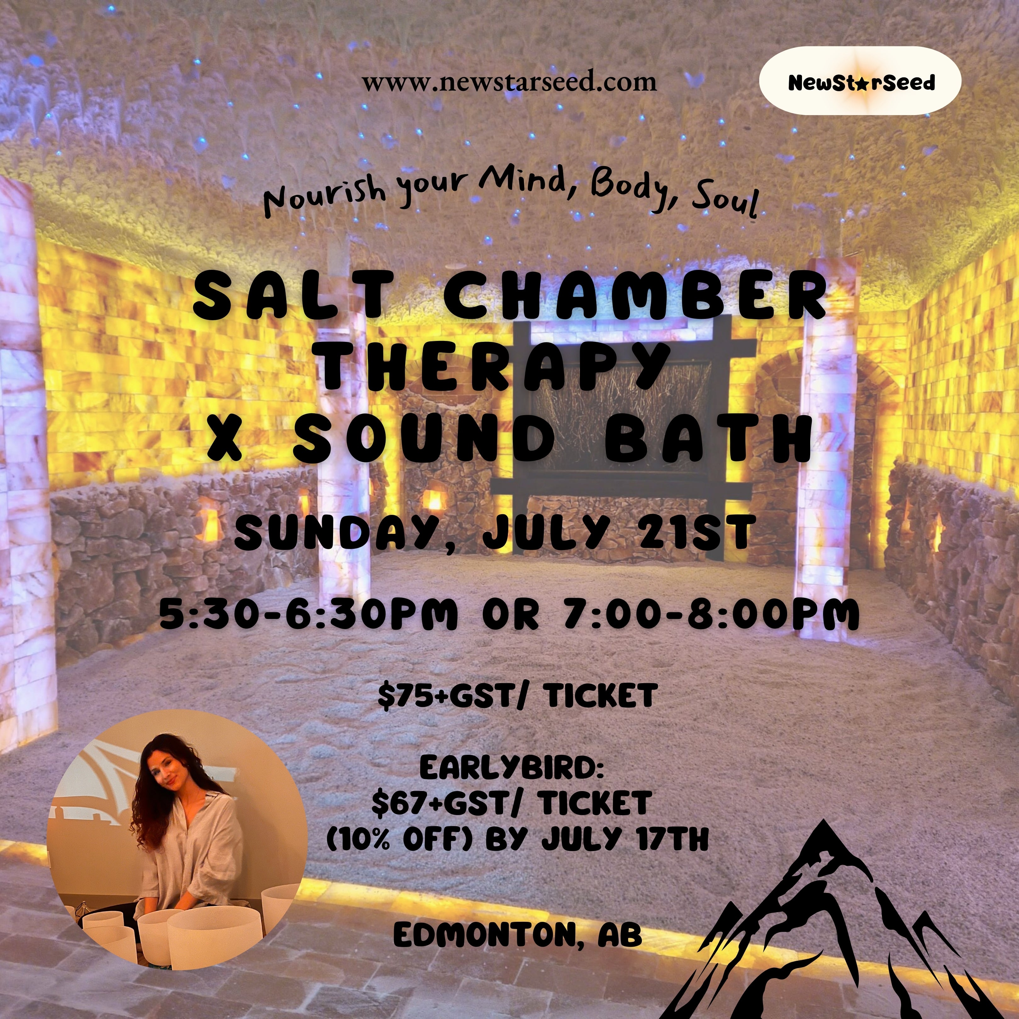 Salt Chamber Therapy x Sound Bath Experience - July 21 2024