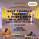 Salt Chamber Therapy x Sound Bath Evening - September 20, 2024