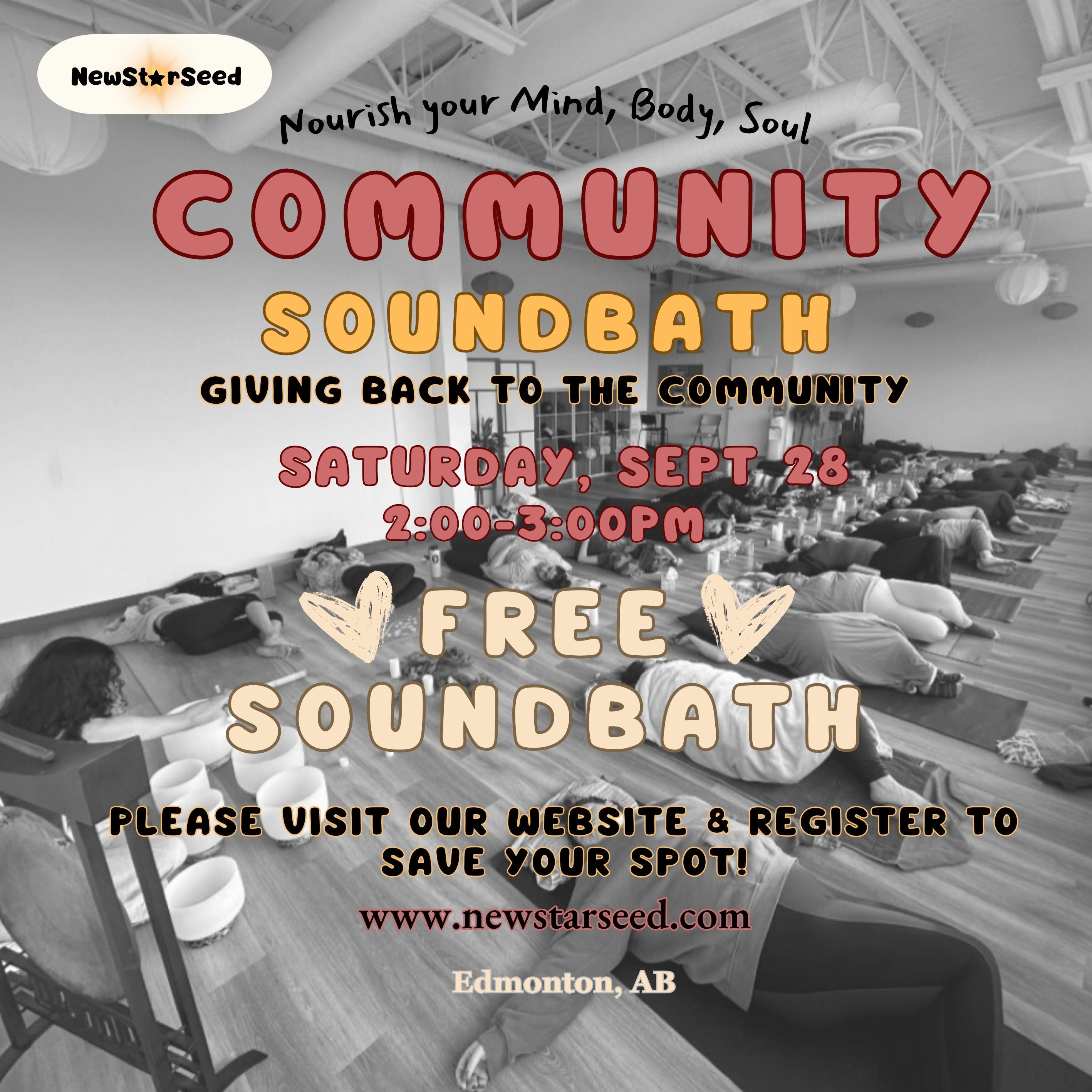 FREE Community Sound Bath - September 28, 2024