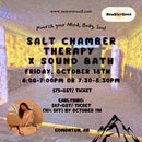 Salt Chamber Therapy x Sound Healing Experience - October 18, 2024