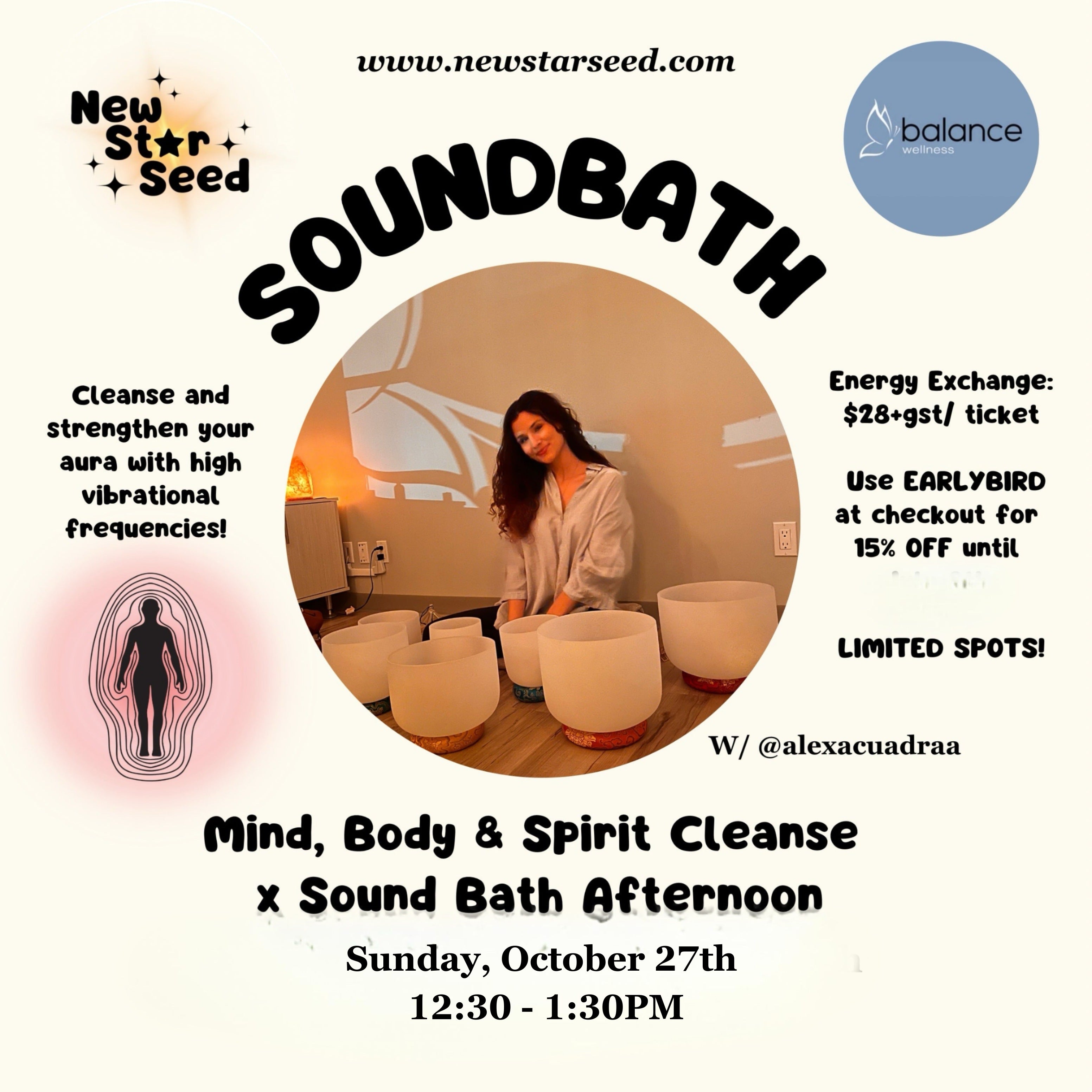 Aura Cleansing x Sound Bath Afternoon - October 27, 2024