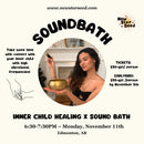 Inner Child Healing x Sound Bath Evening - November 11, 2024