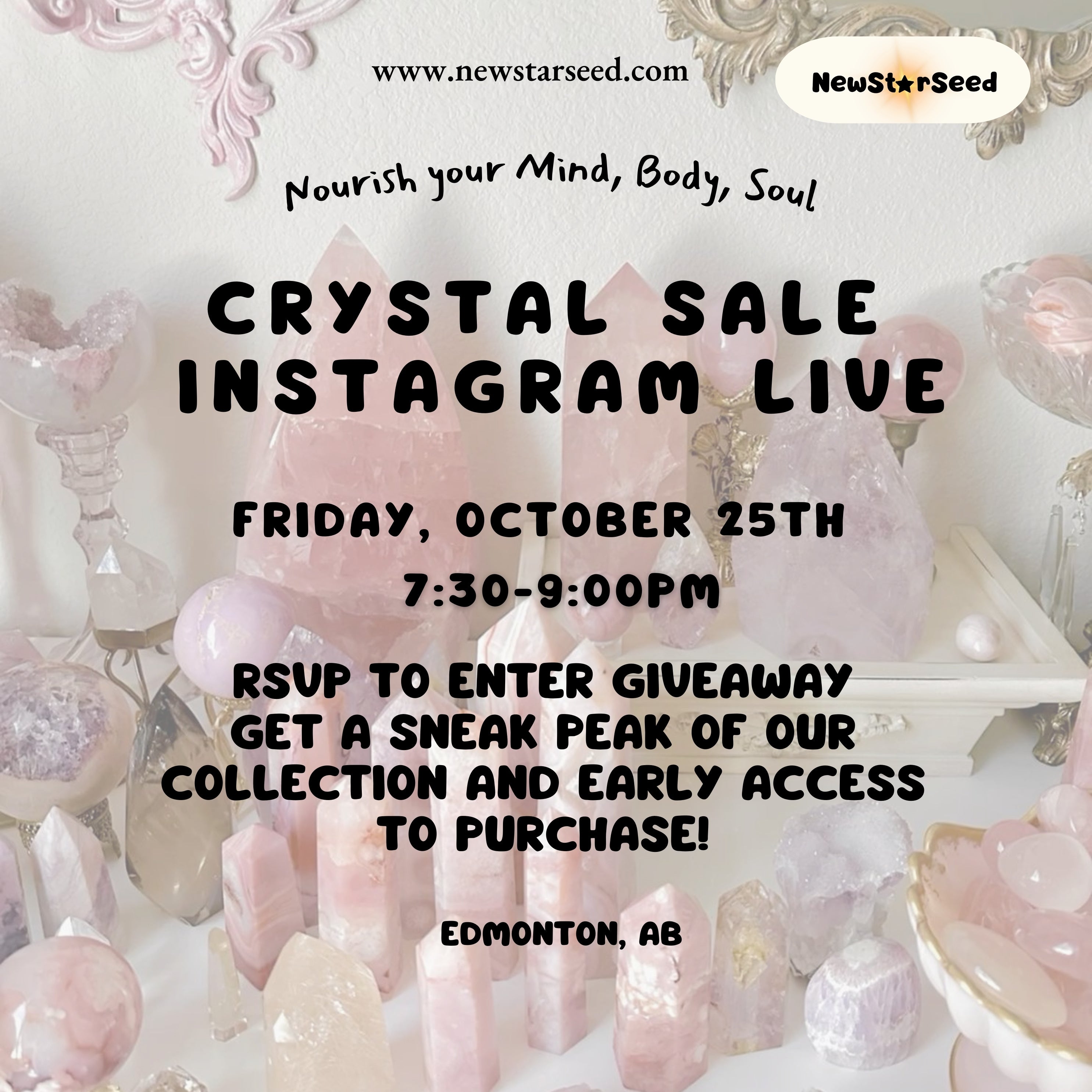 RSVP Crystal Live SALE - October 25, 2024