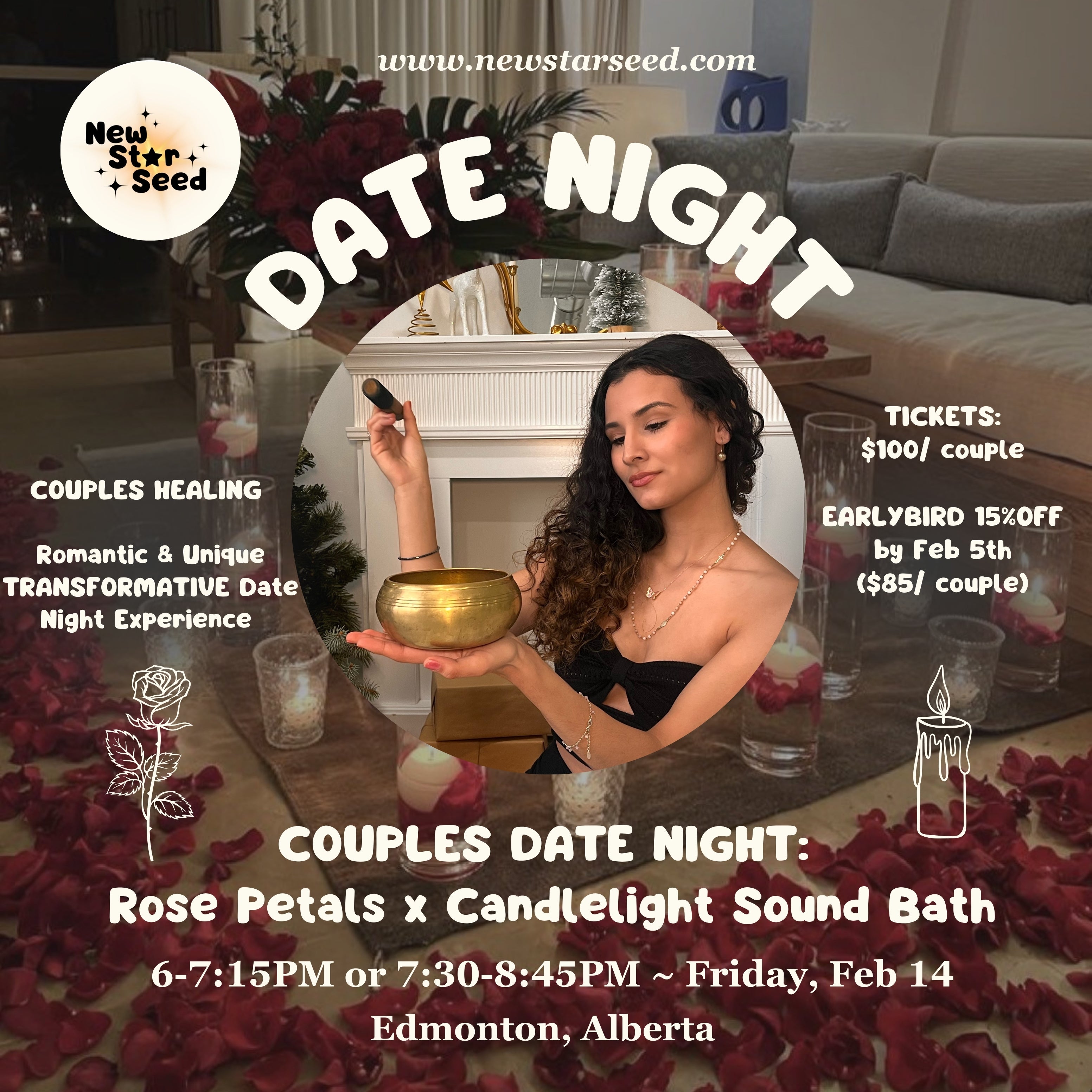 Valentine’s Date Night: Rose Petals x Sound Bath - February 14, 2025