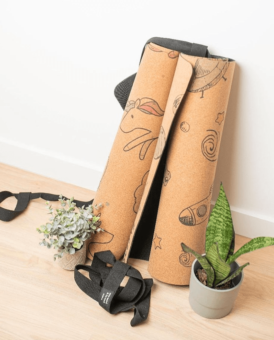 Kids Unicorn Play & Cork Yoga Mat