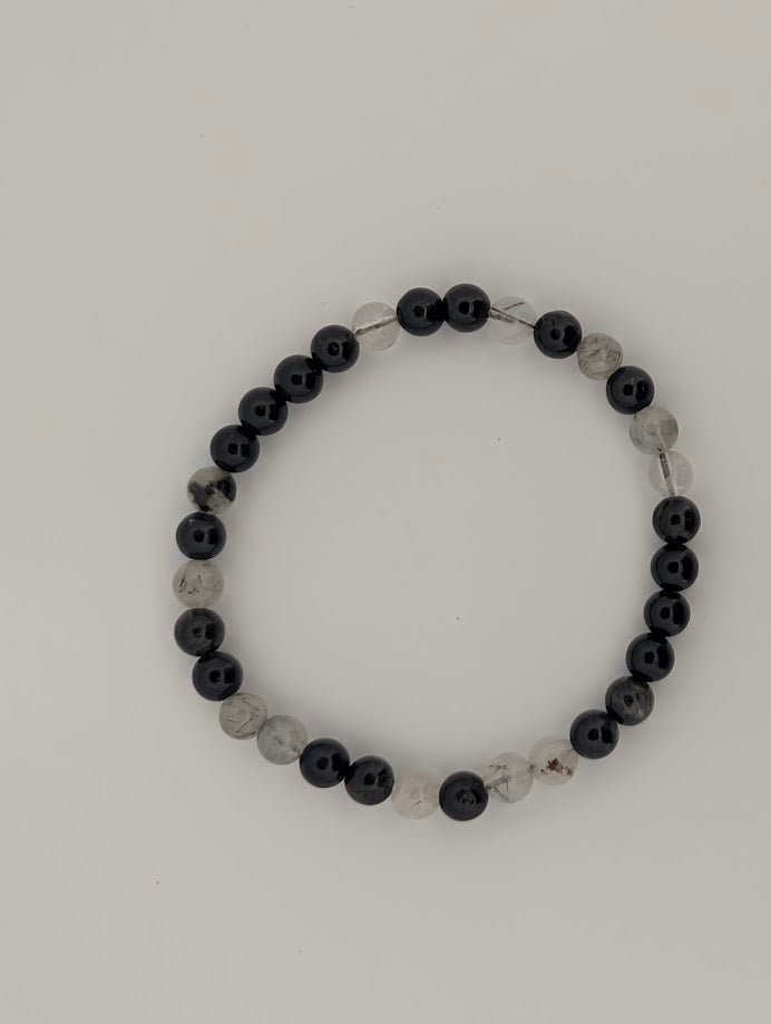Black Rutile Quartz Bracelet