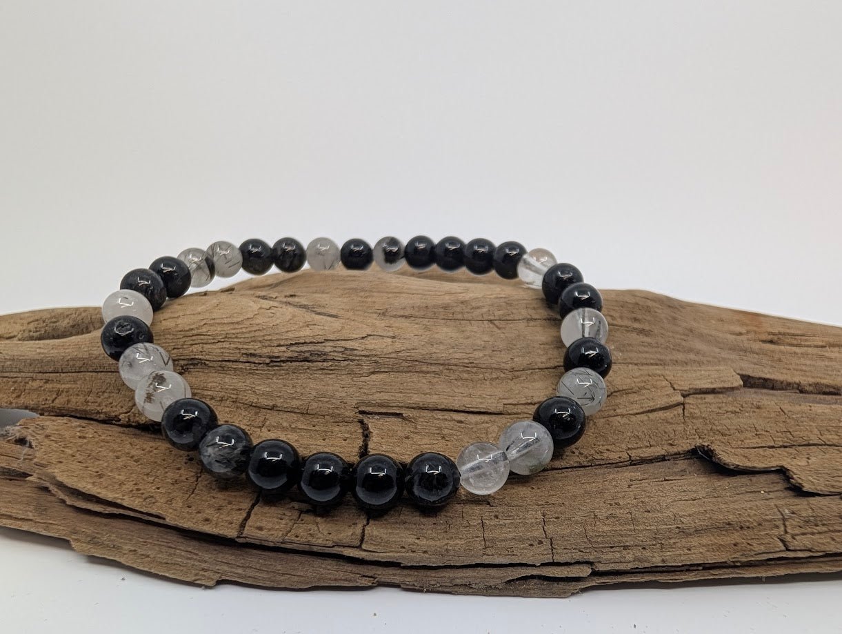 Black Rutile Quartz Bracelet