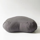 Crescent Natural Meditation Cushion | Shadow Grey