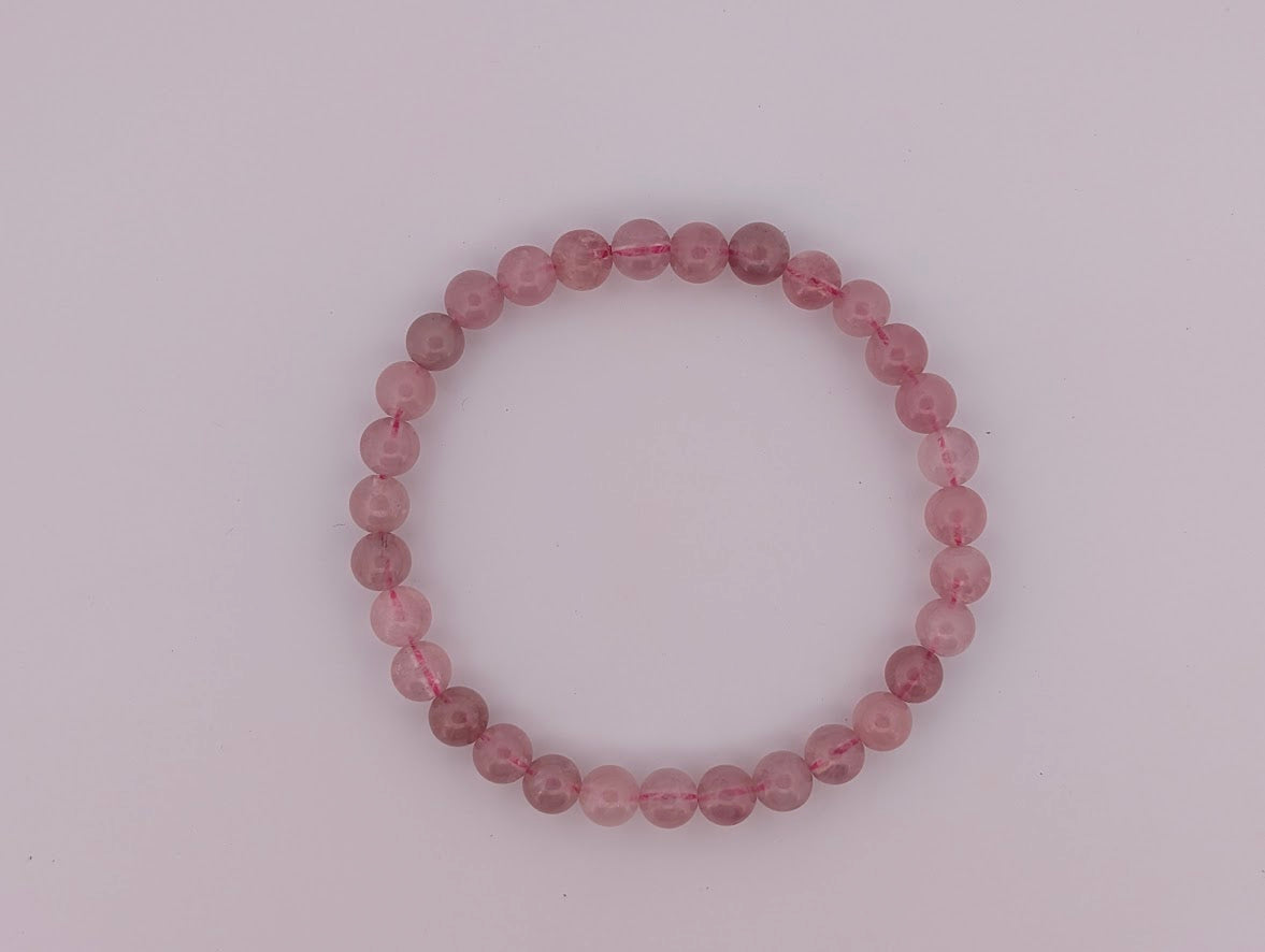 Lavender Rose Quartz Bracelet