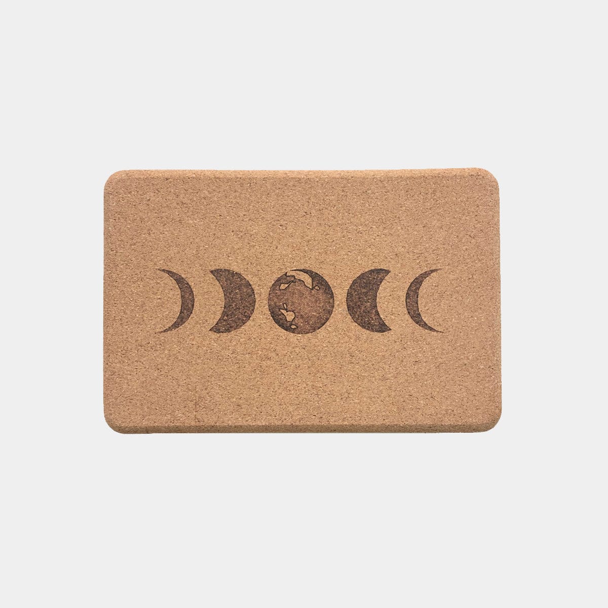 Pair of Moon Cork Yoga Blocks