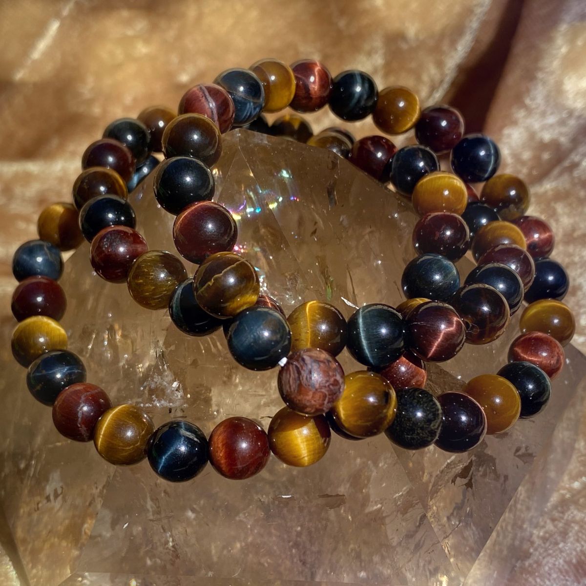 3-Tone Tigers Eye Bracelete